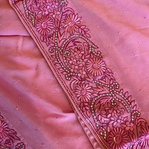 Gorgeous pink saree